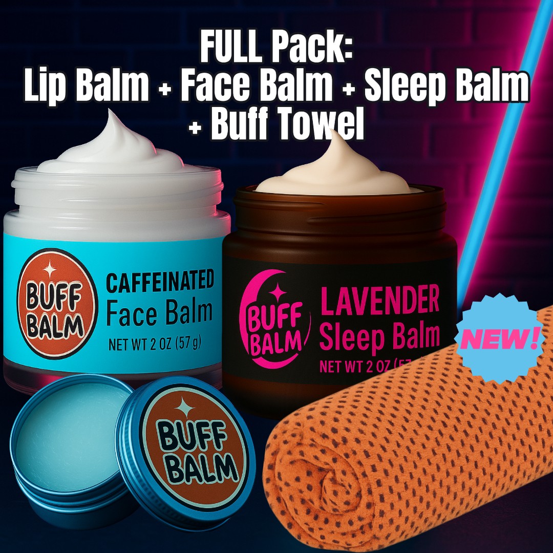 FULL Pack: Lip + Face + Sleep Balm + Buff Towel