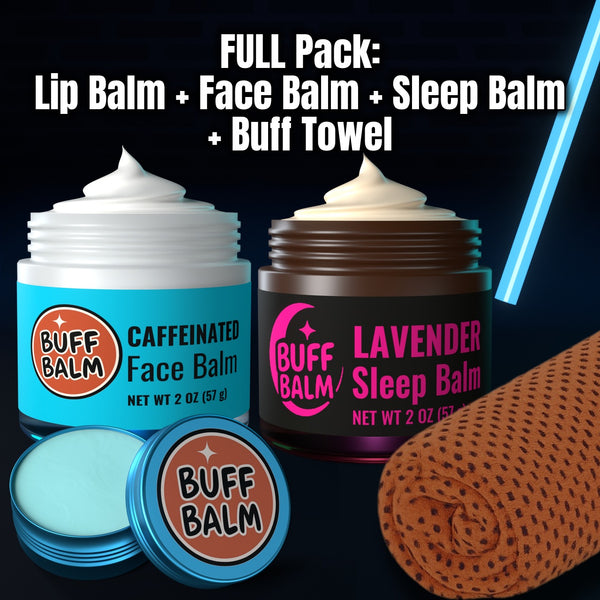 FULL Pack: Lip + Face + Sleep Balm + Buff Towel